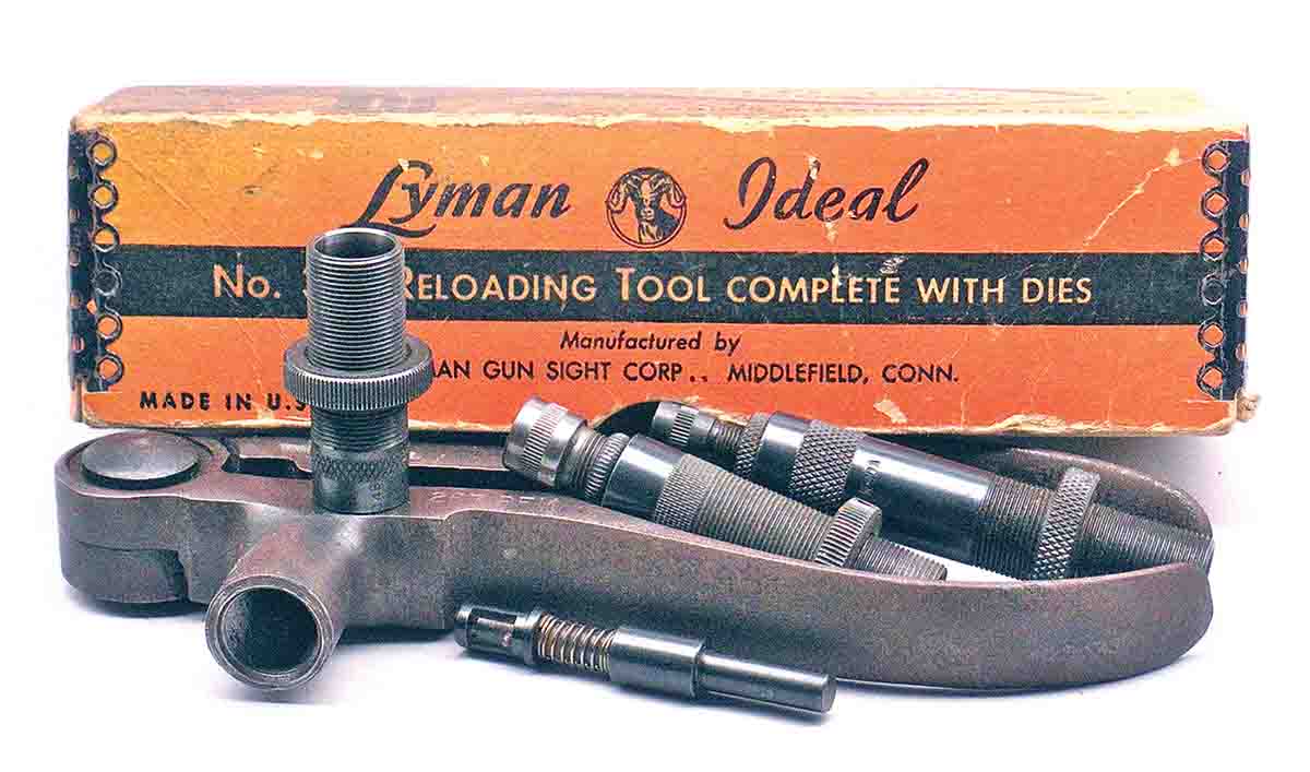 Although considered archaic by modern standards, Dave still uses the Lyman–Ideal 310 tool for handloading the .257 (Remington) Roberts, 7.7 Arisaka, .30-40 Krag and .45 Colt.